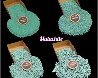 Malachite Gemstone Crushed Powder for Jewelry Making & Crafts - Malachite Gemstone Inlay Material Crushed Great for Woodworking