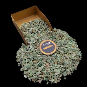 Natural Coarse Crushed Green Jade Gemstone 2-4mm For Jewelry Making Home Making Wood Working Wood Inlay