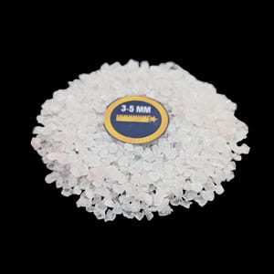 Coarse Rose Quartz Crushed Raw Stone Powder, 3-5mm Rose Quartz Powder, Healing Rose Quartz Crushed Powder Great for Craft,
