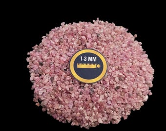 Rubin grobes natürliches zerkleinertes Rohsteinpulver, 1-3 mm Rubinpulver, heilendes Kristallpulver ideal für die Holzbearbeitung, rubindickes Pulver