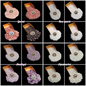 Wholesale Gemstone Crushed Fine Raw Stone Powder | Healing Crystal Crushed Coarse Powder | Great For Resin Art Woodworking Painting Crafts