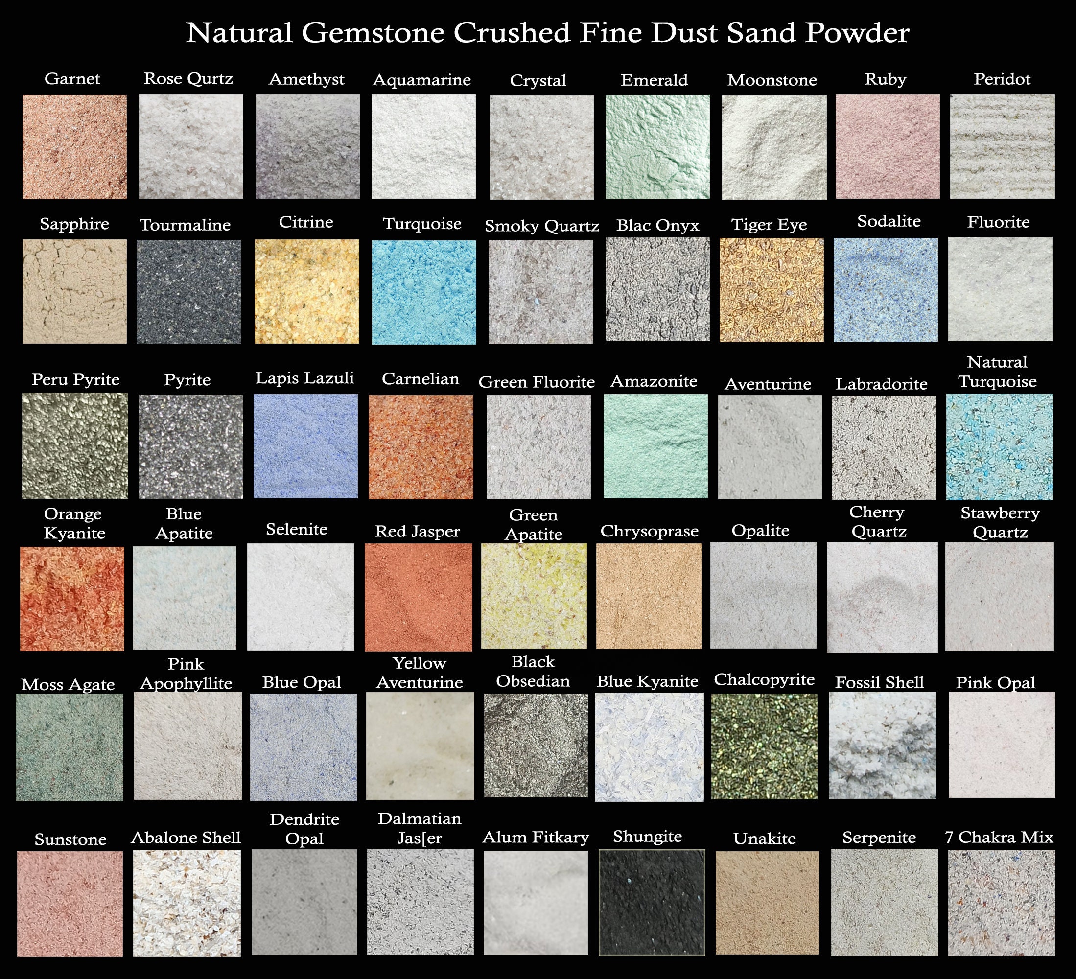 99+ Gemstone Crushed Fine Raw Stone Sand Powder, Crushed Powder ...
