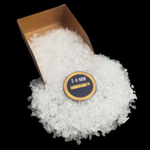 Crushed Coarse Natural Alum Gemstone 2-4mm for jewelry making resin Art Making House decor