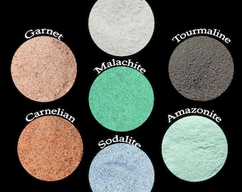 Crushed Gemstone Fine Raw Stone Powder, Amazonite Powder, Carneliand Fine Dust Powder Great for Woodworking Massage Painting Crafts Inlay