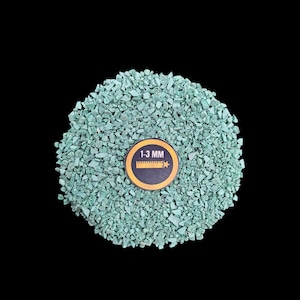 Green Malachite Crushed Stone Powder, 1mm To 3mm Crushed, Synthetic Malachite Crushed Powder Great for Woodworking, Malachite Crushed