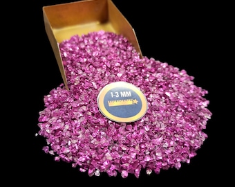 Pink Metallic Crushed Coarse 1-3mm For Nail Art Jewelry Making Resin Art Making For Fish Tank House Decor Craft Supplies