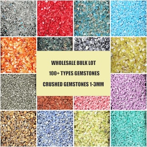 1-3mm Crushed Gemstone Coarse Powder Great For Woodworking Ring Inlay Resin Art Crafts & Jewelry Making - Gemstone Inlay Material For Crafts