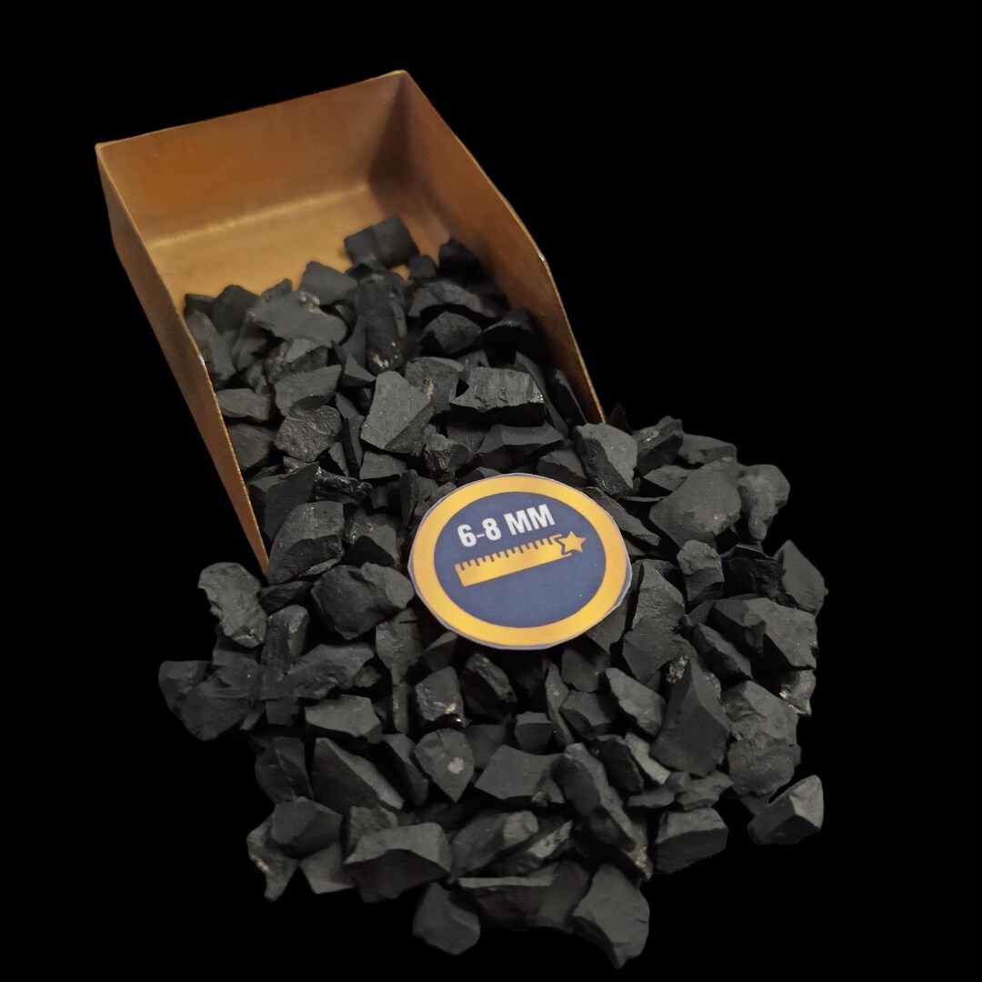 砕いた粗い天然シュンガイト宝石 6-8 mm 女性へのギフト 工芸品 ネイル