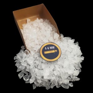 Crushed Coarse Natural Alum Gemstone 4-6mm for Wood Working Wood Inlay ring Inlay crafts Art Making