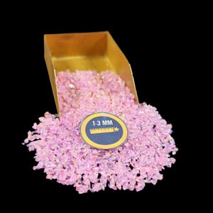 Crushed Coarse 1-3mm Synthetic Pink Opal For Crafts Art Making| Jewelry Art Making Opal Inlay Stone Lab Created Opal Wood Inlay,Ring Inlay