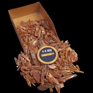 Natural Gemstone Orange Kyanite Coarse Crushed 6-8mm For Wood Working Wood Inlay Ring Inlay Crystal Hilling