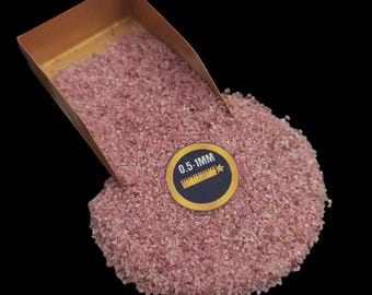 Natural Ruby Gemstone Crushed 0.5-1mm Powder, Art Ruby Powder, Healing Powder, Crushed Powder Great for Woodworking Jewelry, Ring Inlay
