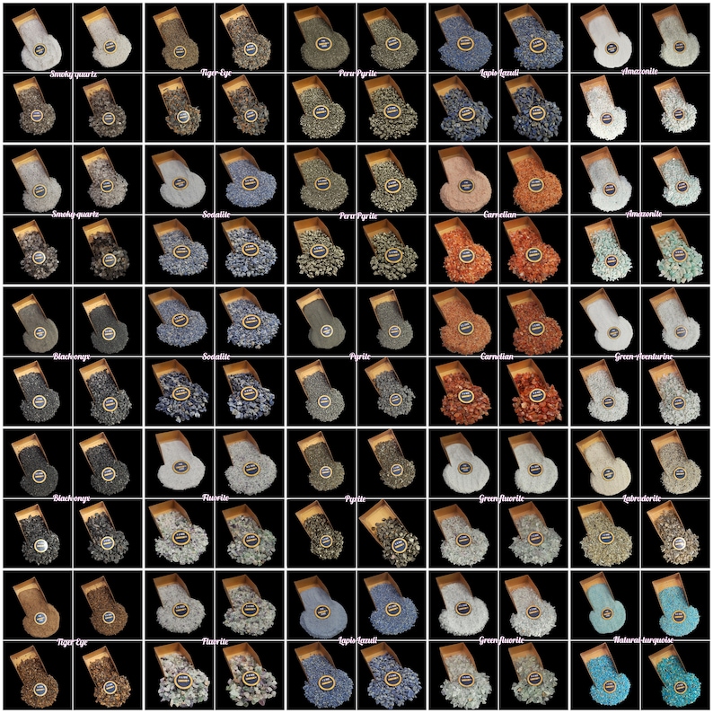 Wholesale Gemstone Crushed Fine Raw Stone Powder | Healing Crystal Crushed Coarse Powder | Great For Resin Art Woodworking Painting Crafts