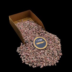 Rhodonite Crushed Gemstone 1-3mm for Inlay Work Crystal Grid Décor Jewelry Making and Healing Crafts