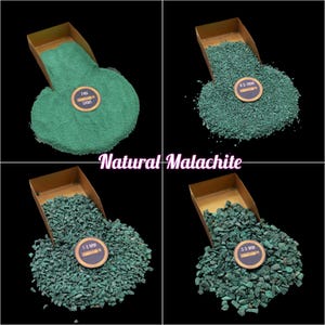 Natural Malachite Coarse Crushed Fine Dust Sand Gemstone Powder Massage Powder Wood Working Wood Inlay Ring Inlay Resin Art