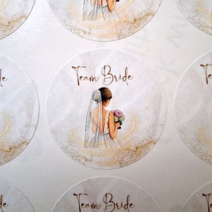 Personalised Bridesmaid/bride Stickers, Team Bride Sticker Labels ...