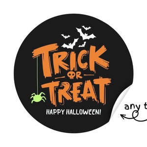 Halloween Süßes oder Saures Aufkleber, personalisierte Halloween-Pick-and-Mix-Süßkegelaufkleber, personalisierte Halloween-Aufkleber
