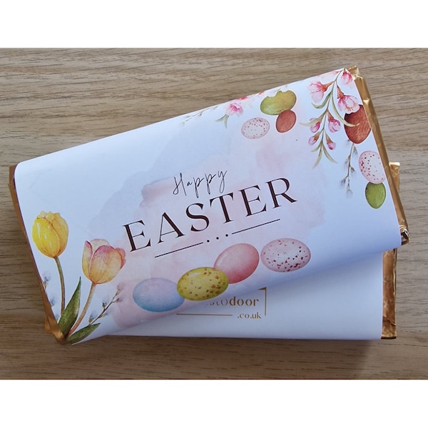 Easter Personalised chocolate bar wrapper gift, Personalised Galaxy Chocolate, Easter Bunny Treats, Easter Egg gift Novelty Chocolate Gift