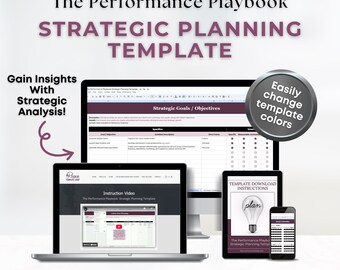 Strategic Planning Template: Editable Google Sheet with Instruction Video (Digital Download)