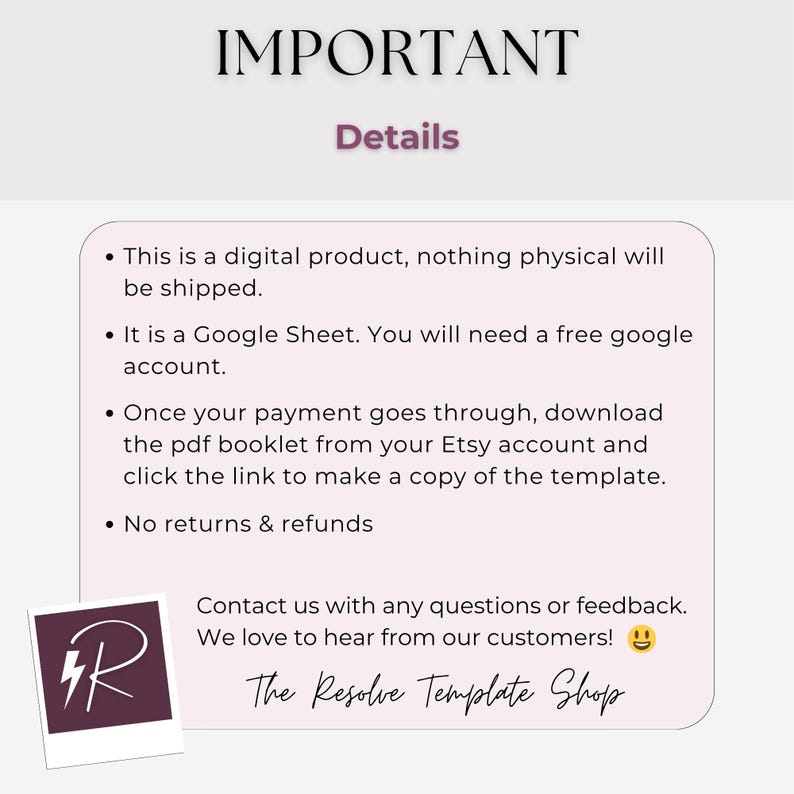System Implementation Template: Editable Google Sheets (Digital Download) image 12
