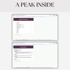 System Implementation Template: Editable Google Sheets (Digital Download) image 5