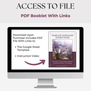 System Implementation Template: Editable Google Sheets (Digital Download) image 3