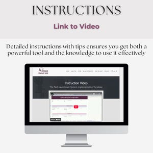 System Implementation Template: Editable Google Sheets (Digital Download) image 4