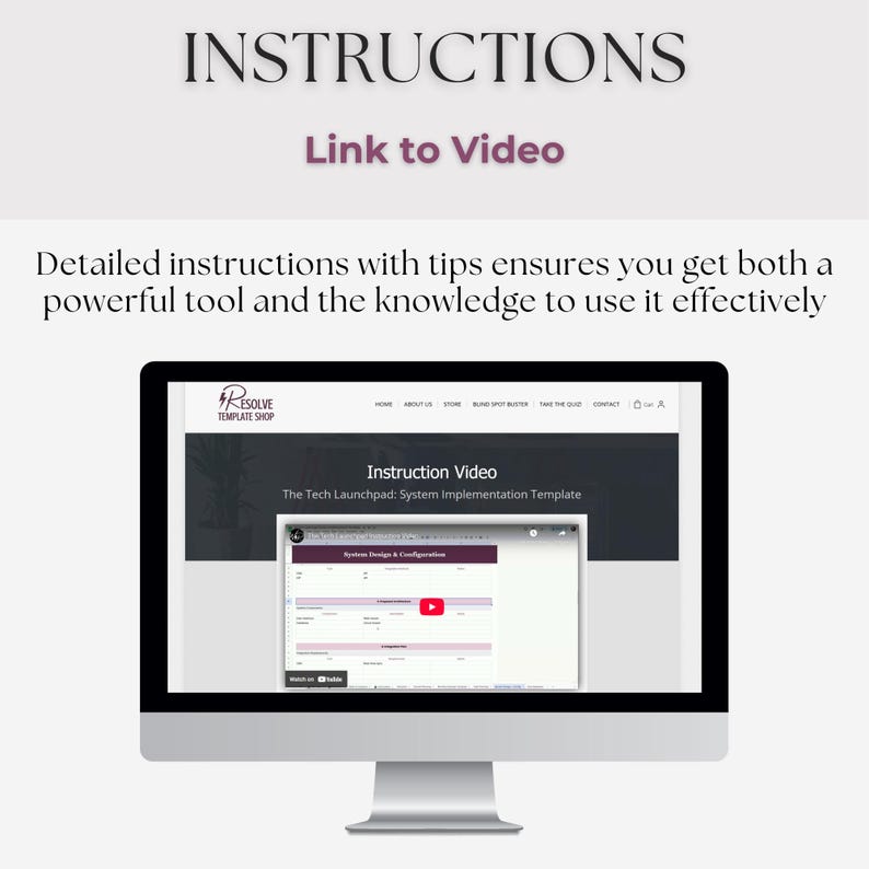 System Implementation Template: Editable Google Sheets (Digital Download) image 4