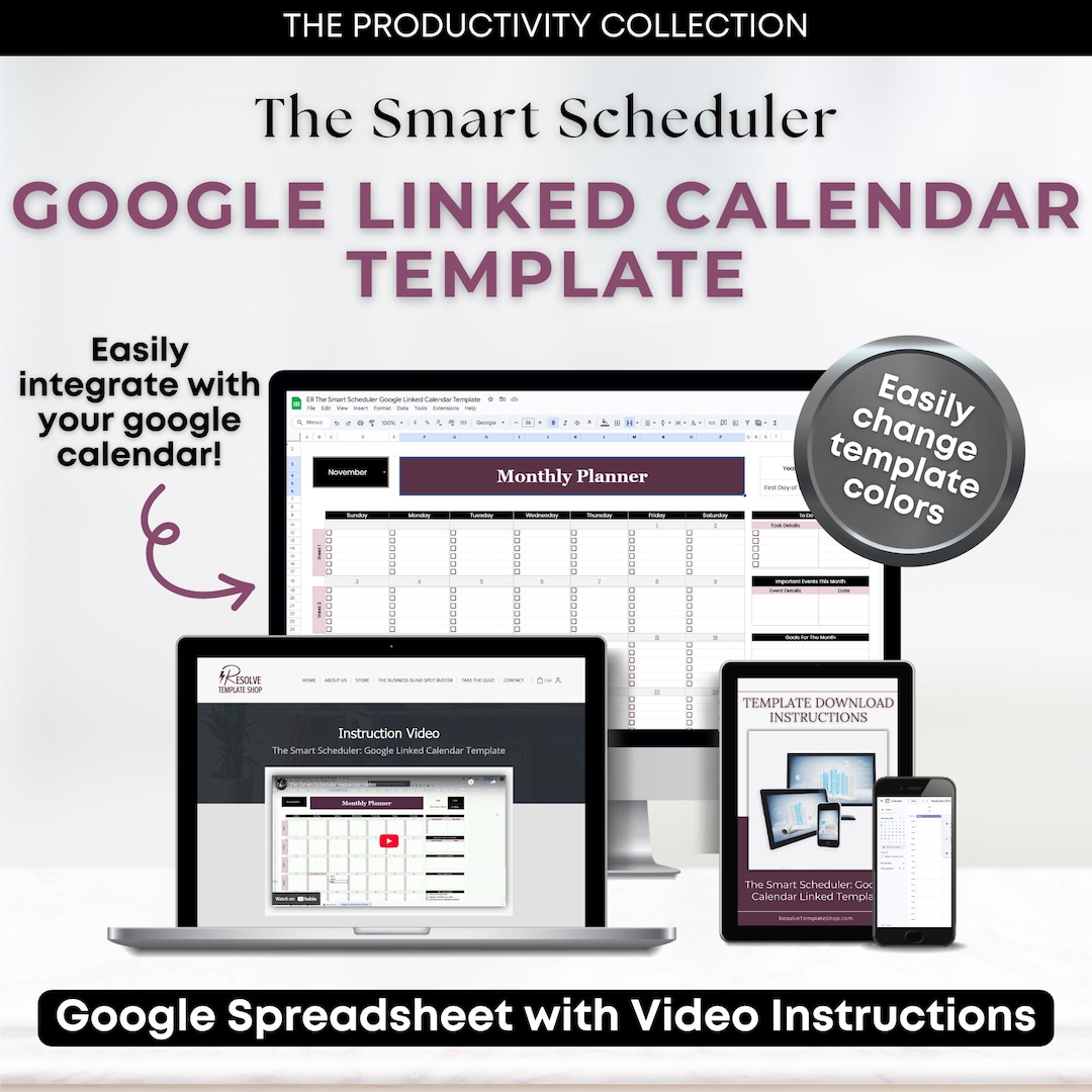 Google Calendar Template: Smart Business Scheduler (google Sheets ...