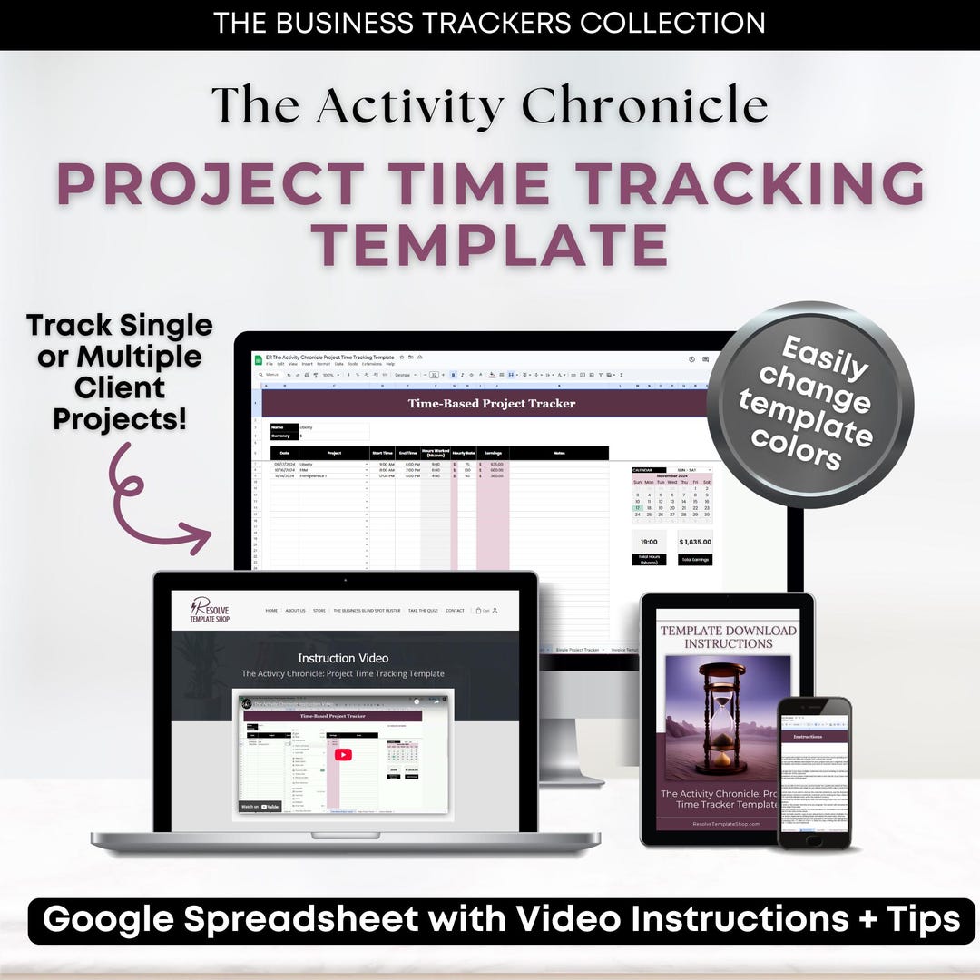 Project Time Tracking Template: Invoice Automation Google Sheets ...