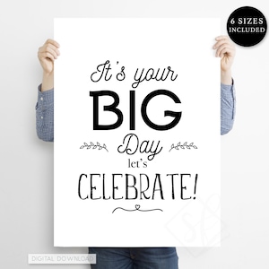 Cartello stampabile di buon compleanno per poster da parete, decorazioni per feste di compleanno per donne, uomini, amici, lei, lui, casa e ufficio.
