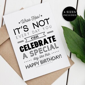Placa de feliz aniversário para impressão em pôster de cartão de arte de parede - decoração de festa de aniversário para mulheres, homens e amigos - ela e ele - casa e escritório