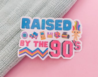 90's stickers, 90s kid stickers, Glitter Holographic 90s Nostalgia Sticker, 90s Aesthetic Sticker, 90s Stickers Vinyl, 90s Vibe, Y2K Sticker