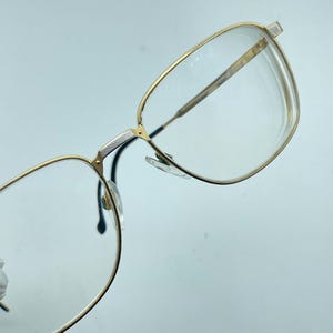 Vintage Glasses 90s DuPont S.T Dupont Gold Plated 23KT M D063 /80 V 6051 58/17 140 made Austria Brown Glass Rare Collectible