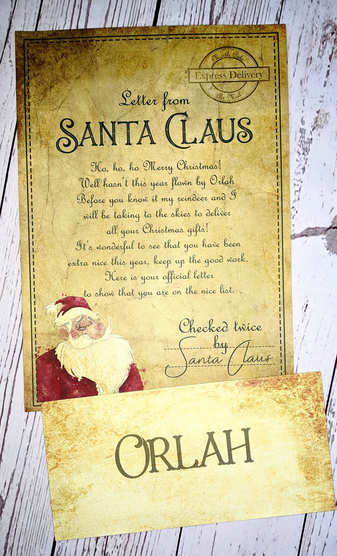 Personalised Letter From Santa Santa Letter Letter From the Etsy