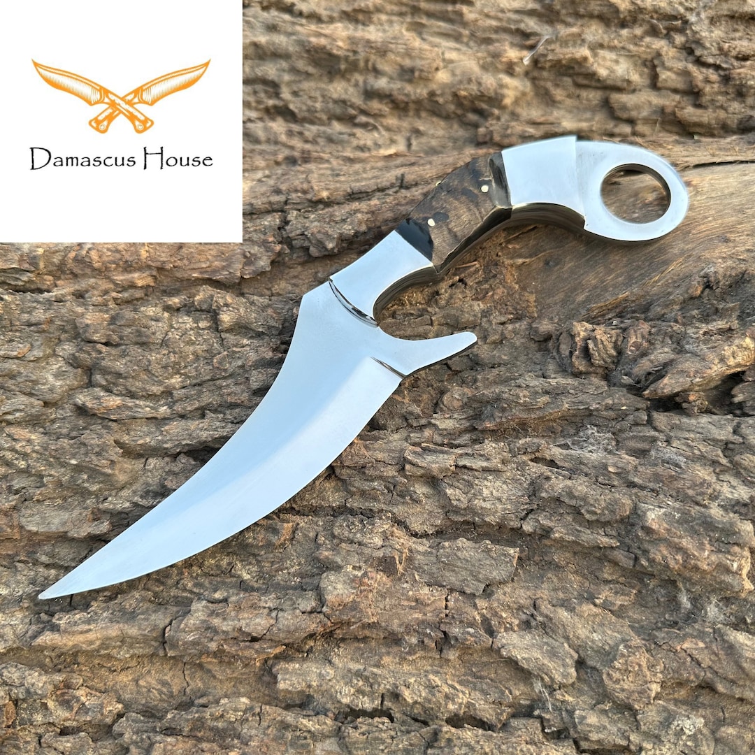 Custom Handmade D2 Steel Karambit Knife With Razor Sharp and - Etsy