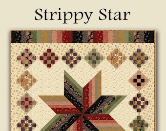 Strippy Star Digital Quilt Pattern