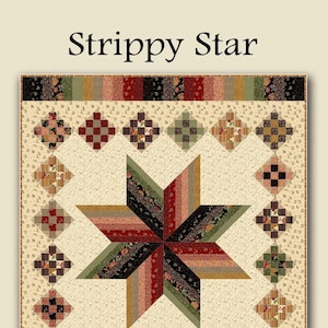 Strippy Star Digital Quilt Pattern