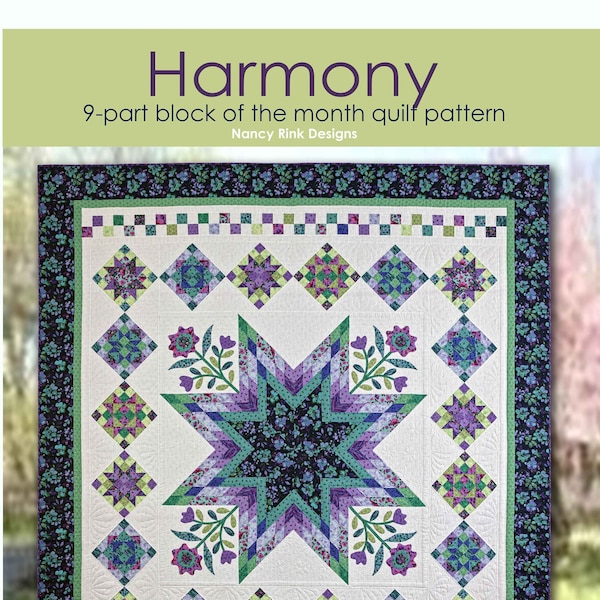 Harmony Block of the Month Quilt Pattern