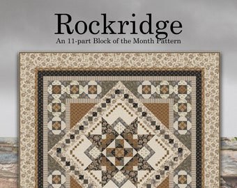 Rockridge 11-delig blok van de maand-quiltpatroon