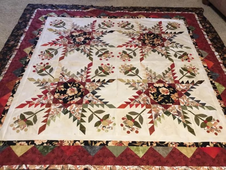 Flourish Digital Quilt Pattern Etsy