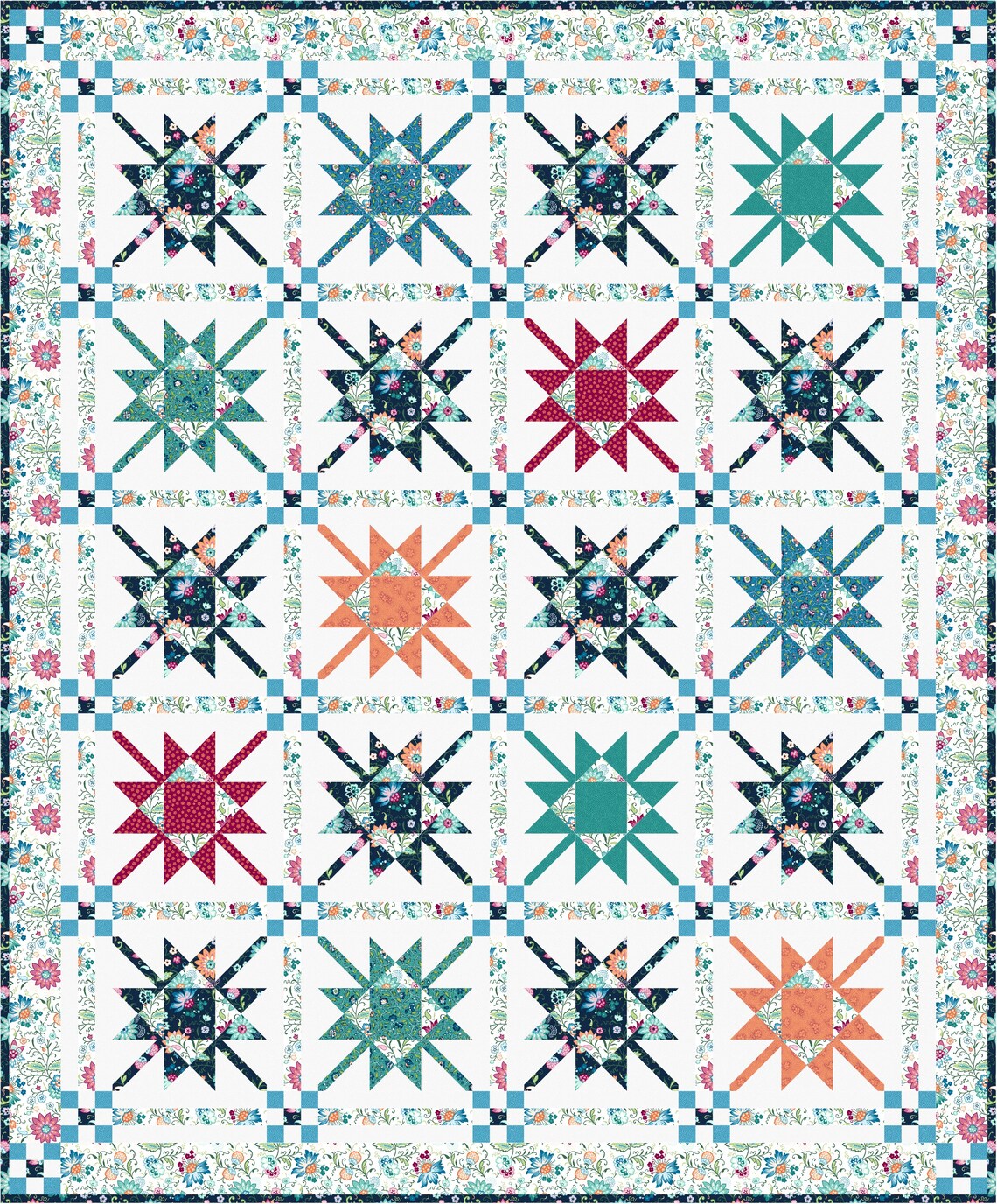 Starcrossed Quilt Pattern Modern Pieced - Etsy