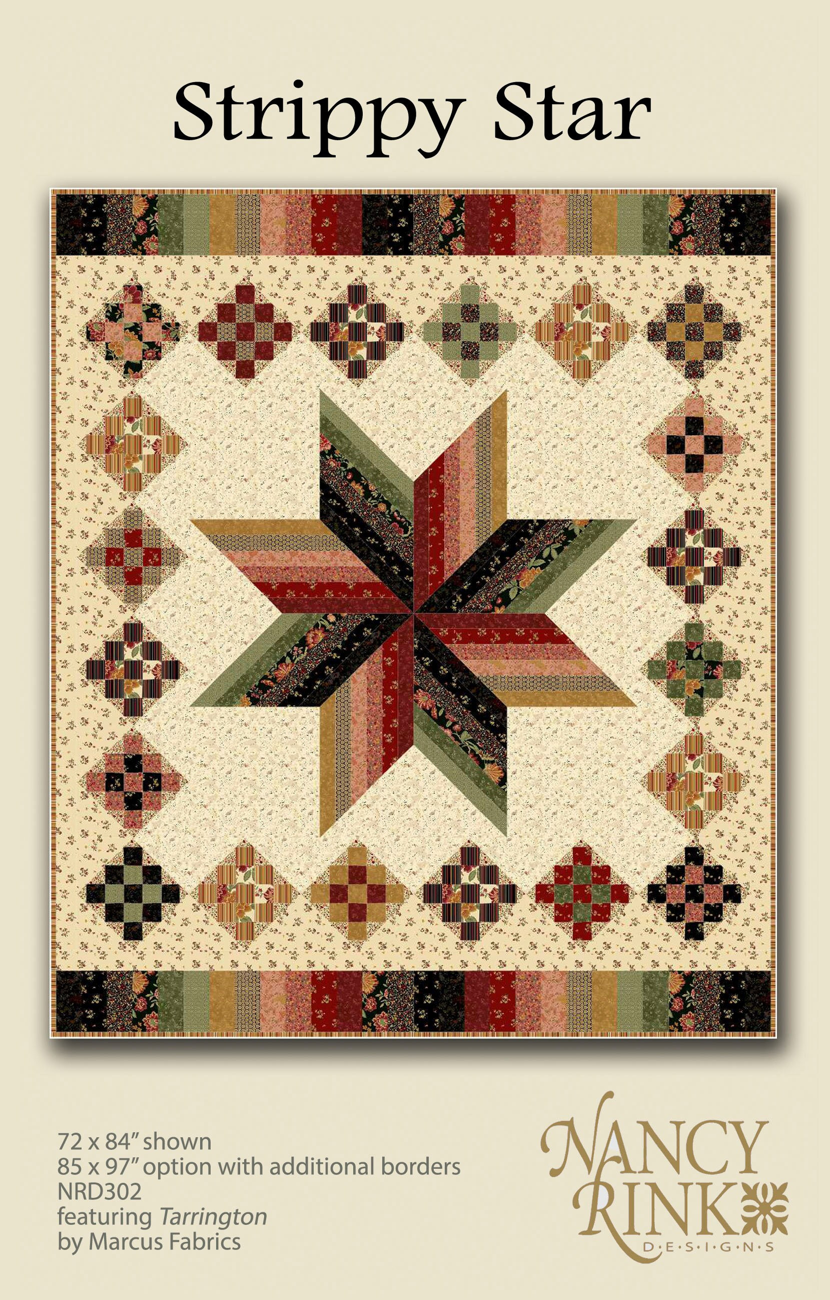 Strippy Star Digital Quilt Pattern