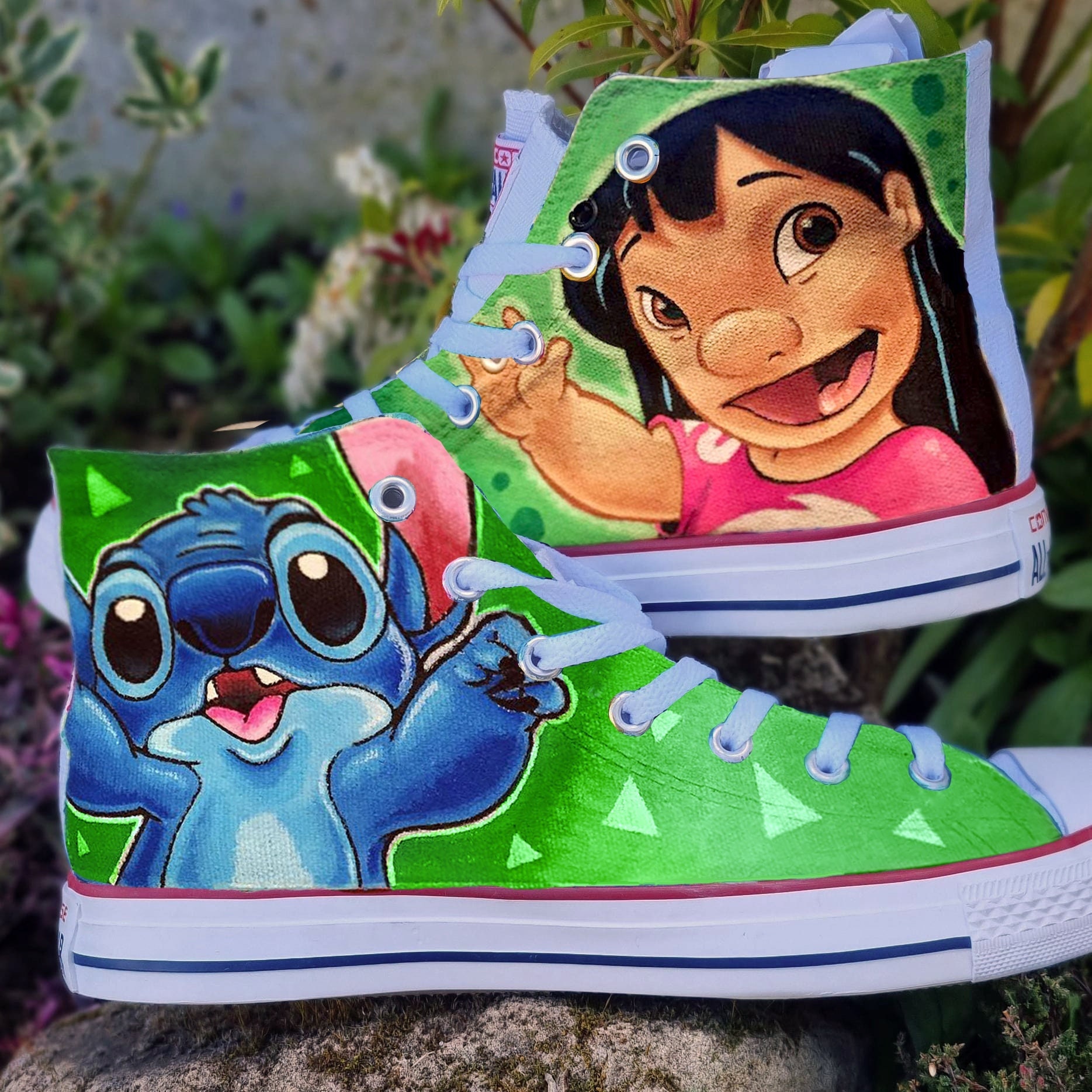 Lilo and Stitch Converse, Personalized Sneakers, Many Colors To Choose ...