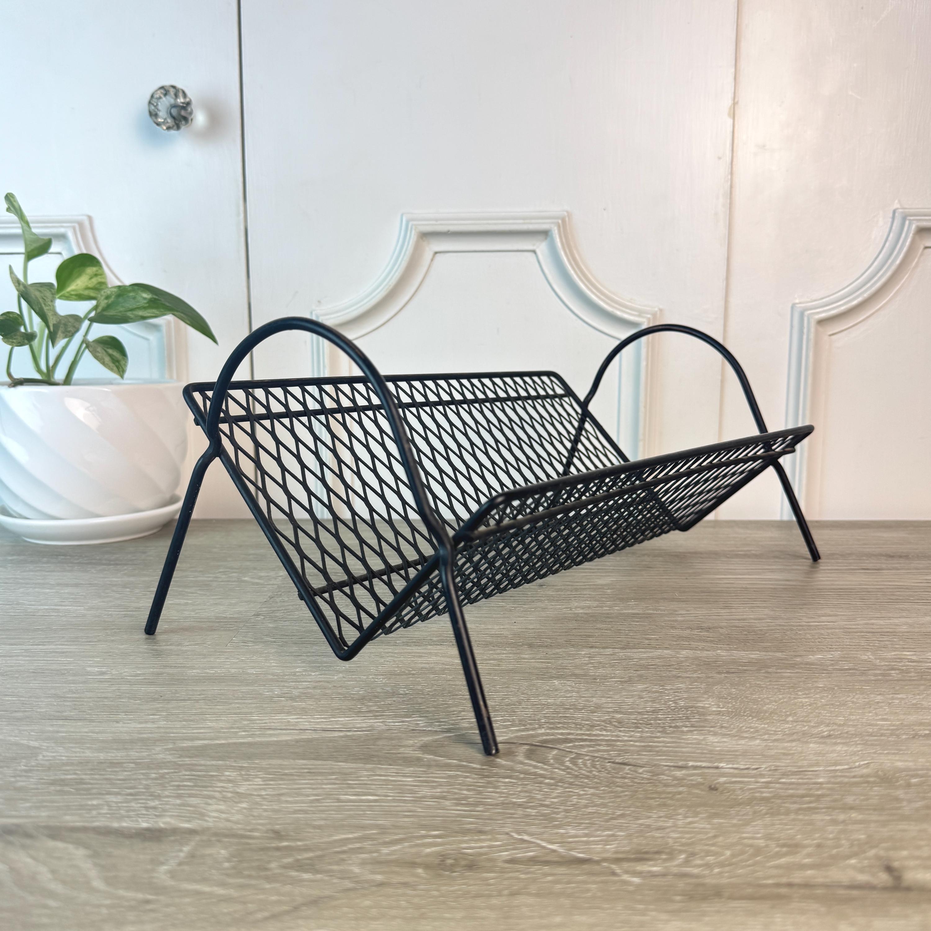Mid Century Wire Shelf - Etsy