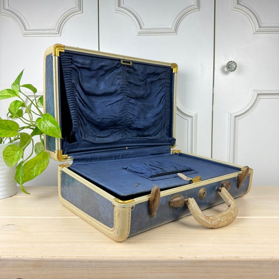 Mid Century Shwayder Bros Inc. Small Samsonite Suitcase, Marbled