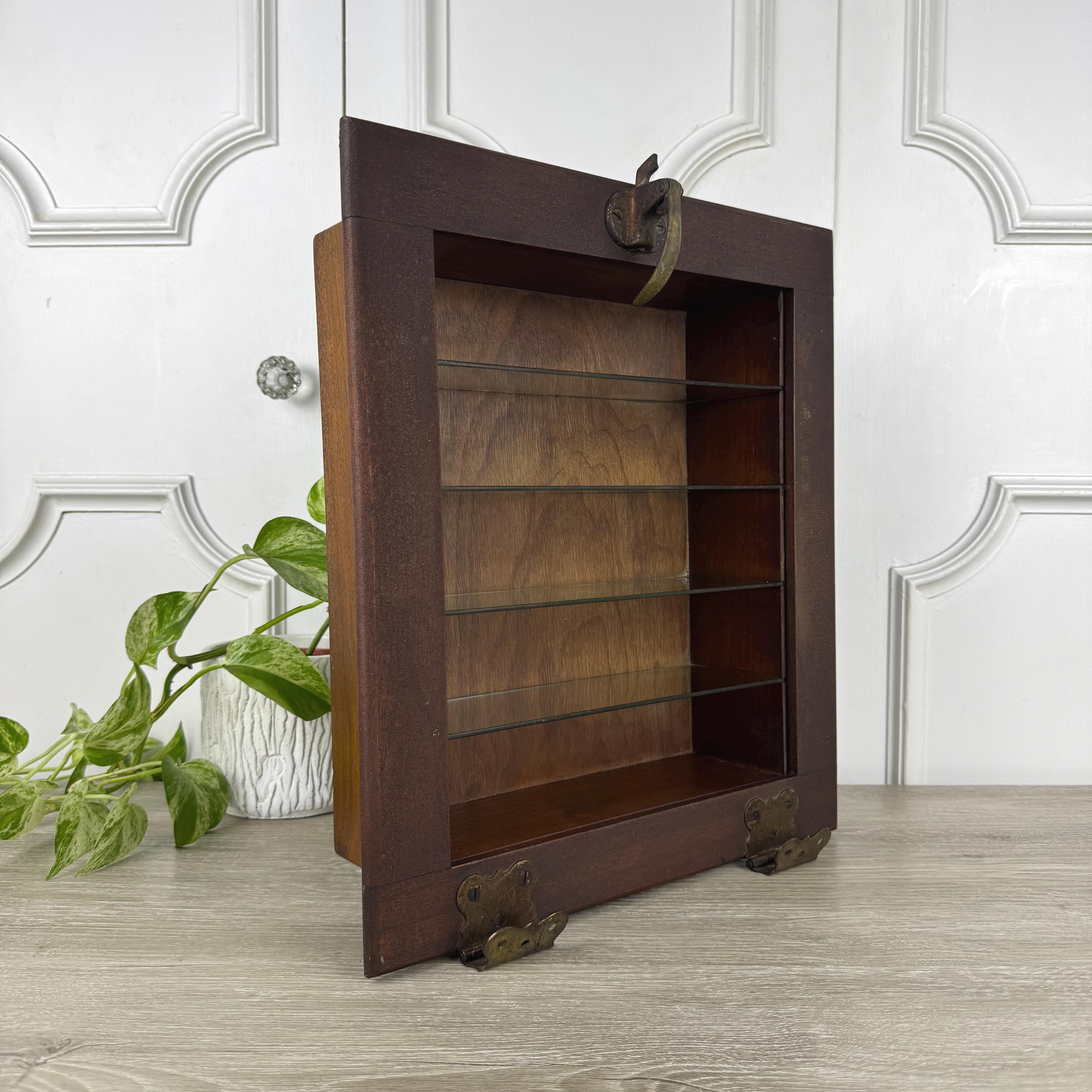 Antique Glass Hanging Shelves - Etsy