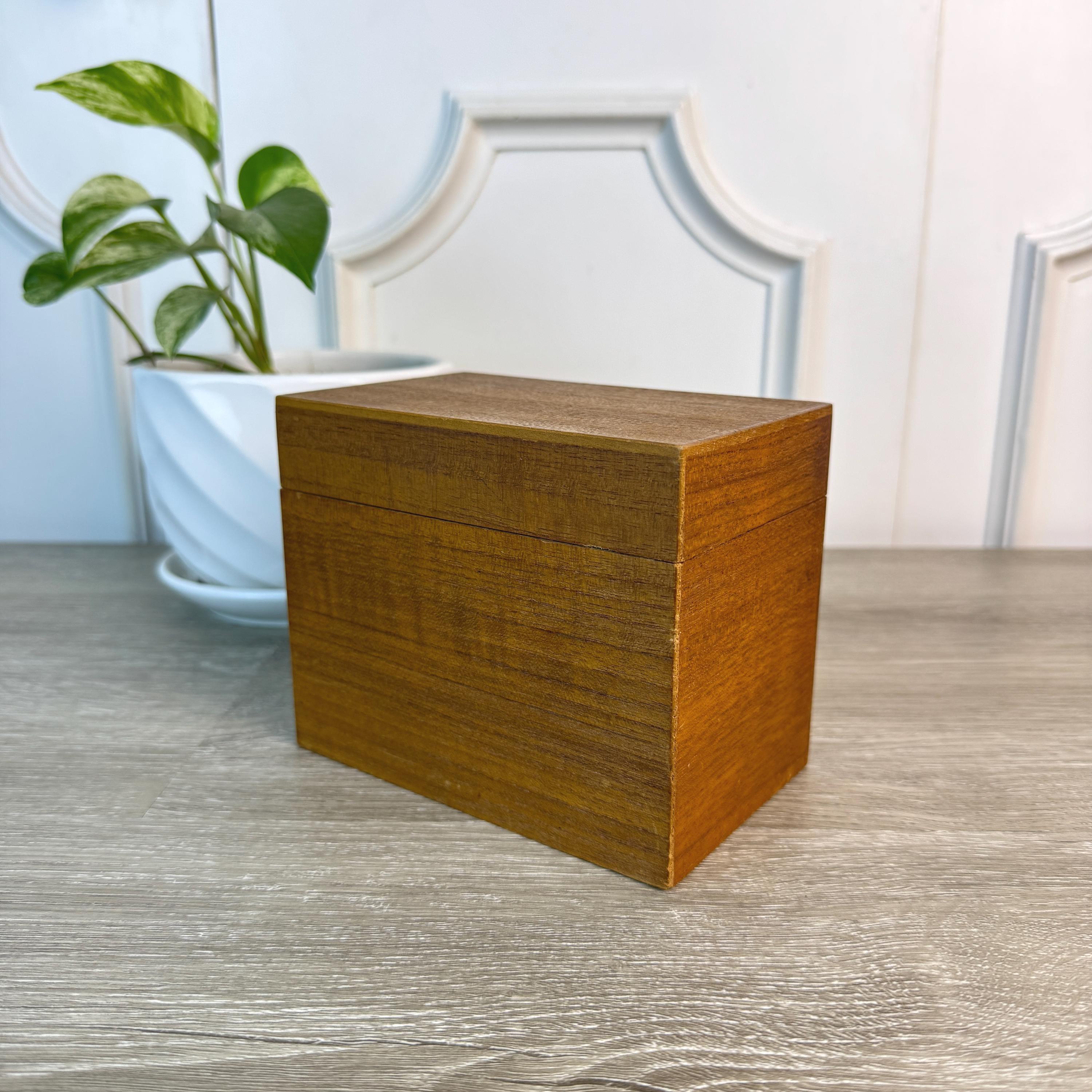 Retro Index Card Box - Etsy