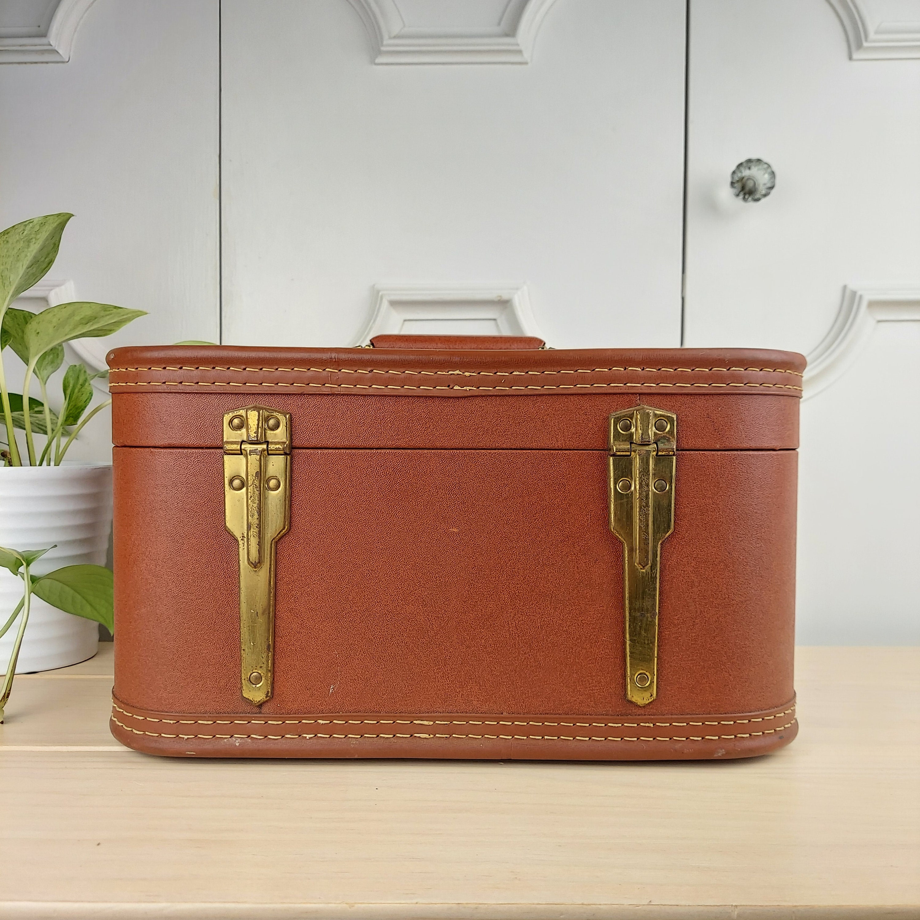 Vintage Starline Train Case by Brass Baltimore Luggage Co. Etsy