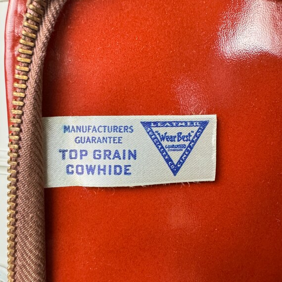 Vintage Top Grain Cowhide Leather Portfolio Brief… - image 4